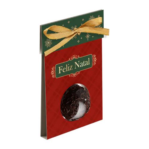 Cartão Ideia Feliz Natal Com Blister para 1 doce