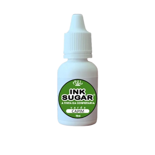 Tinta Alimentícia Ink Sugar Verde Capim - Embalagem com 15ML