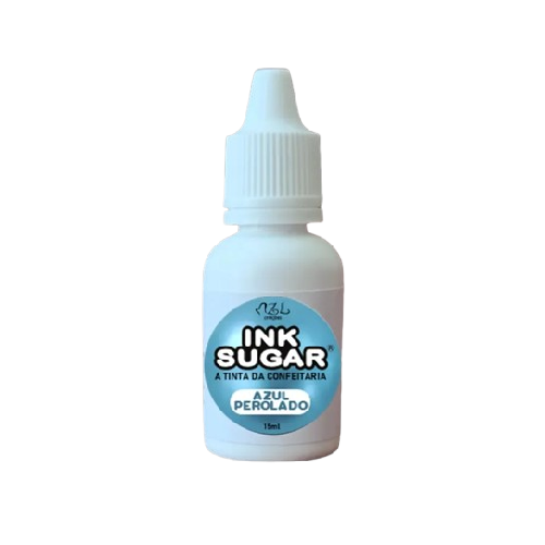 Tinta Alimentícia Ink Sugar Azul Perolada 15ML