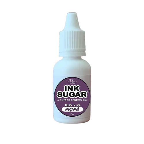 Tinta Alimentícia Ink Sugar Roxo Açaí - Embalagem com 15ML