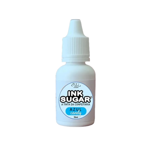 Tinta Alimentícia Ink Sugar Azul Candy - Embalagem com 15ML