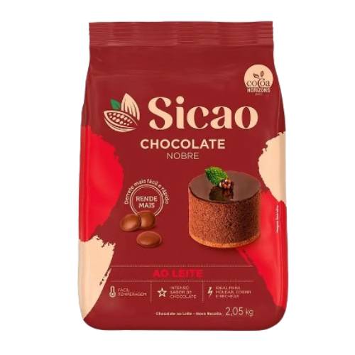 Chocolate Gotas Sicao Nobre ao Leite - Embalagem com 2,05KG