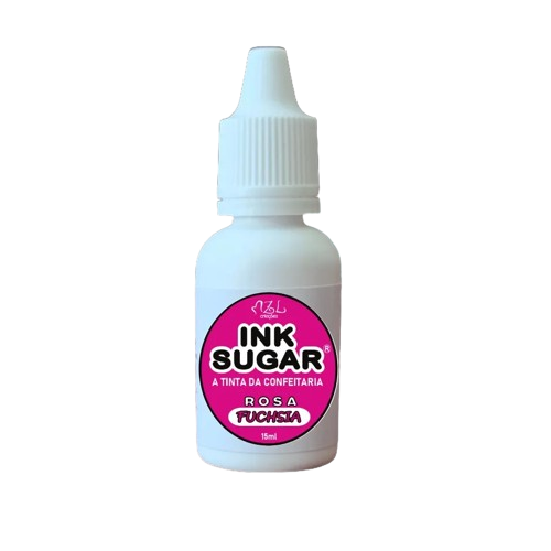 Tinta Alimentícia Ink Sugar Rosa Fucsia - Embalagem com 15ML