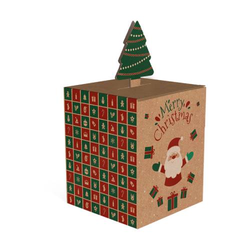 Caixa Ideia Kraft Merry Christmas