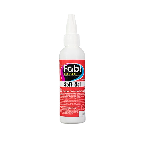 Corante Fab Soft Gel Super Vermelho 25G