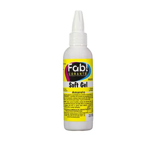 Corante Fab Soft Gel Amarelo 25G