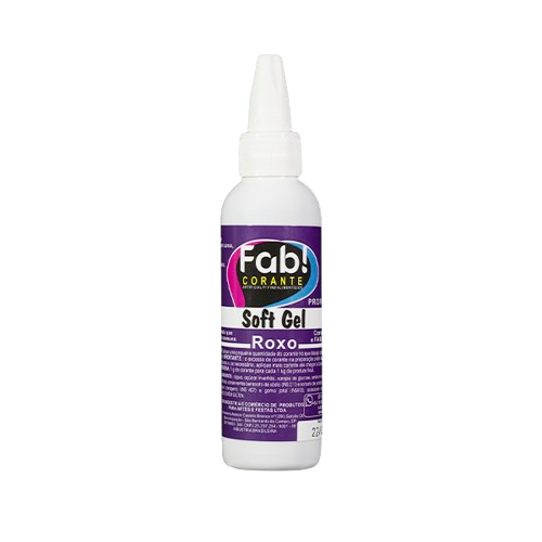 Corante Fab Soft Gel Roxo - Embalagem com 25G