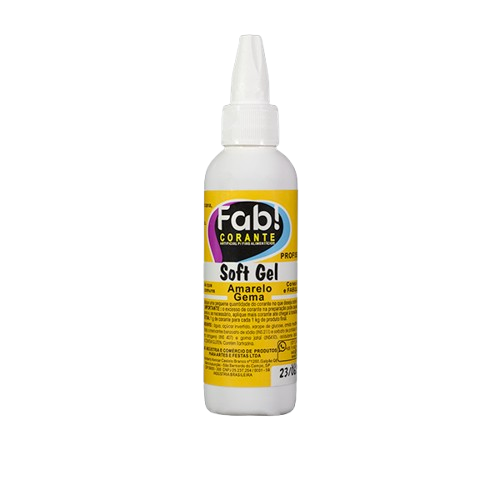 Corante Fab Soft Gel Amarelo Gema - Embalagem com 25G