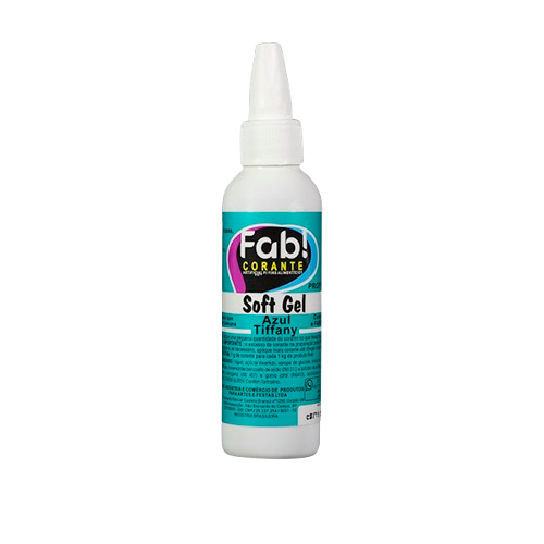 Corante Fab Soft Gel Azul Tiffany - Embalagem com 25G