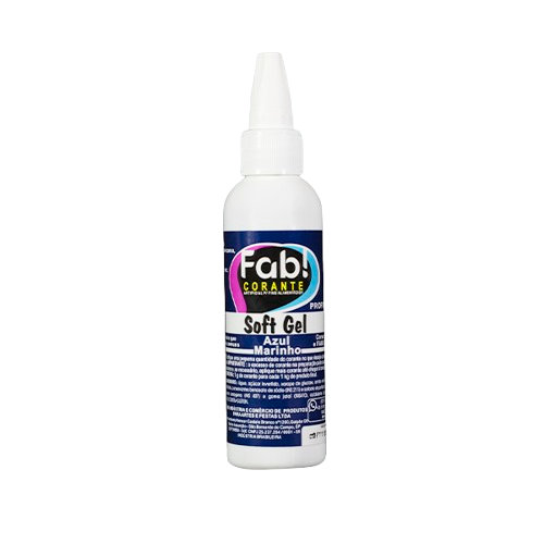 Corante Fab Soft Gel Azul Marinho - Embalagem com 25G