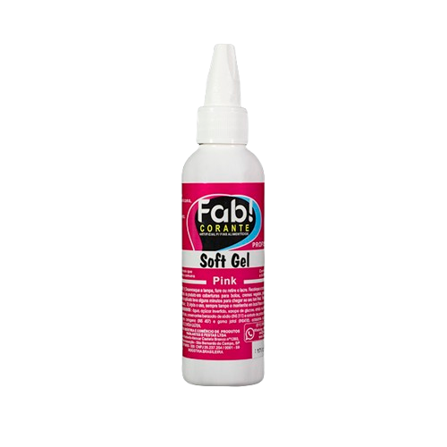 Corante Fab Soft Gel Rosa Pink - Embalagem com 25G