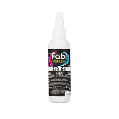 Corante Fab Soft Gel Preto - Embalagem com 25G