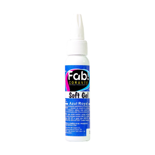 Corante Fab Soft Gel Azul Royal - Embalagem com 25G