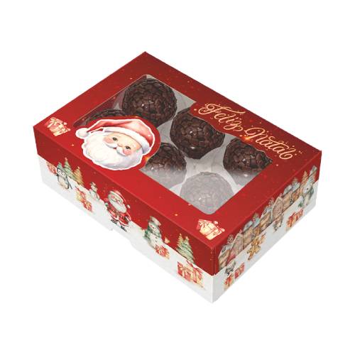 Caixa Ideia Com Visor Feliz Natal