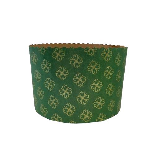 Forma Verde para Panettone 500G - 10 UN