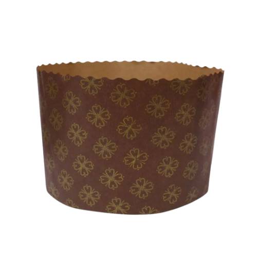 Forma Marrom para Panettone 500G - 10 UN