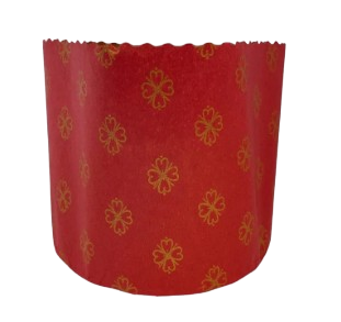 Forma Vermelha para Panettone 250G - 10 UN