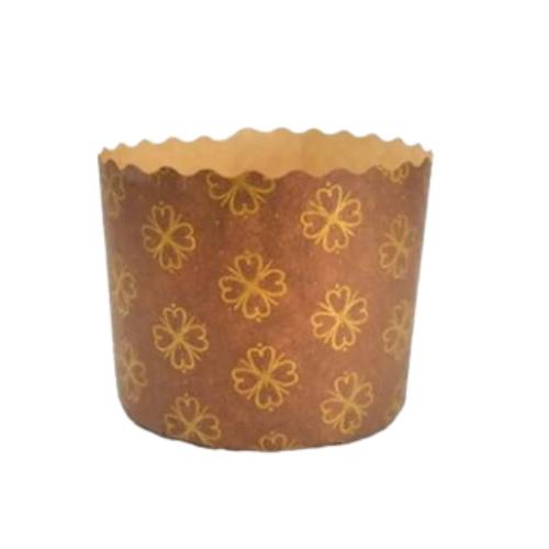 Forma Marrom para Panettone 250G - 10 UN