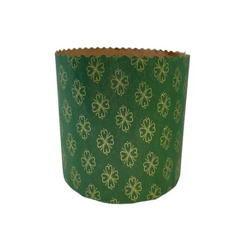 Forma Verde para Panettone 100G - 10 UN