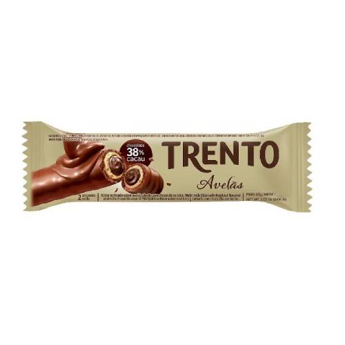 Chocolate Wafer Trento Avelãs - Embalagem com 29G