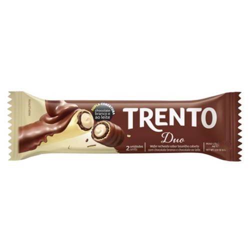 Chocolate Wafer Trento Duo - Embalagem com 29G
