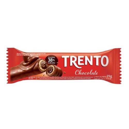 Chocolate Wafer Trento Tadicional - Embalagem com 29G