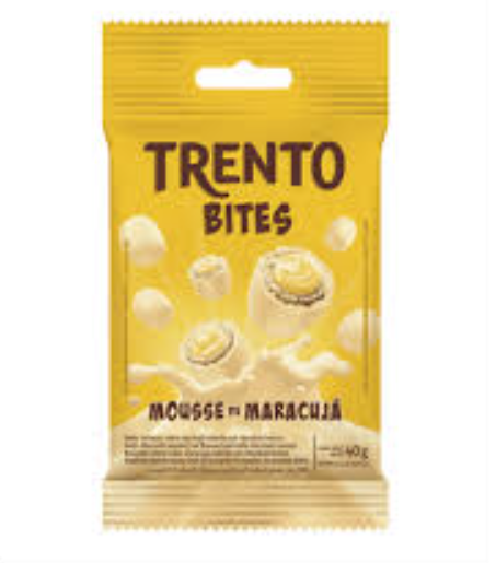 Wafer Trento Bites Mousse de Maracujá - Pacote com 40G