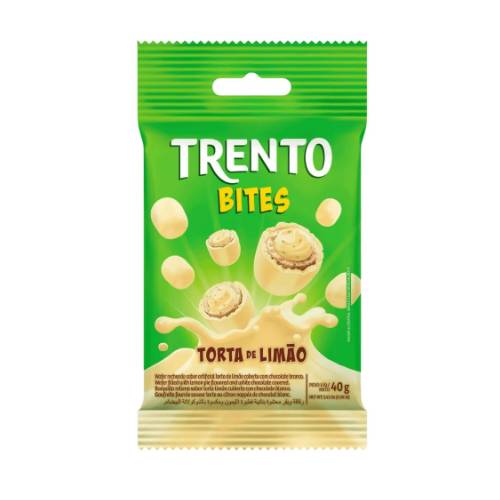 Wafer Trento Bites Torta de Limão - Pacote com 40G