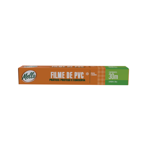 Filme de PVC Mello 28CM x 30M - Embalagem com 1 UN
