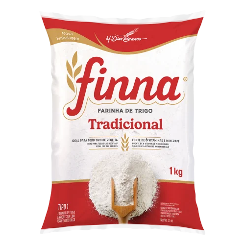 Farinha de Trigo Finna Tradicional - Embalagem com 1KG