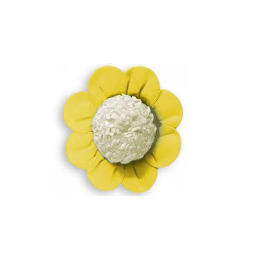 Forminha para Doces Daisy Amarelo - Embalagem com 50UN