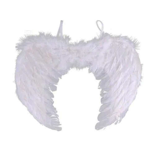 Fantasia Asa de Anjo Branca 45x35CM