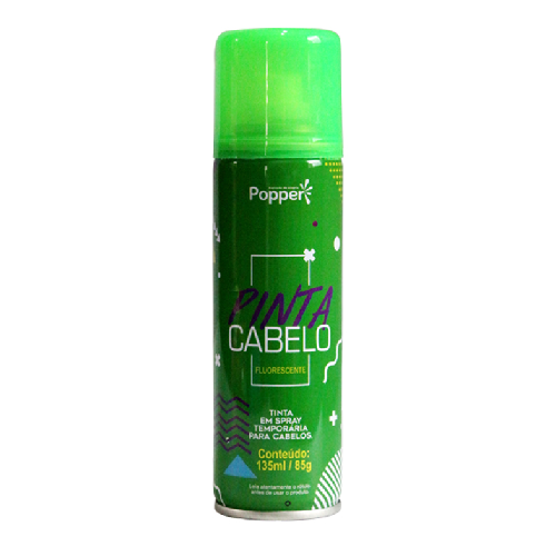 Spray Pinta Cabelo Fluorescente Verde 150ML