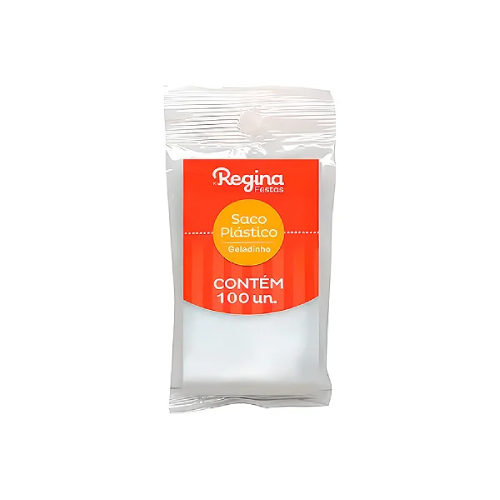 Saco Plástico Regina para Geladinho 24x4cm - Pacote com 100 unidades