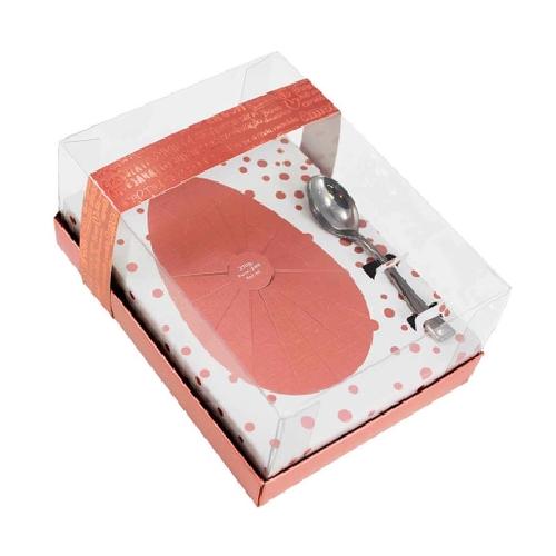Caixa Clássica Rose Gold para Ovo de Colher 250G