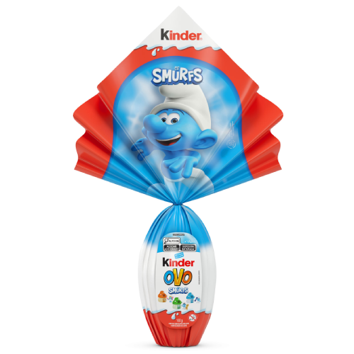 Ovo de Páscoa Kinder Chocolate ao Leite Smurfs 100G