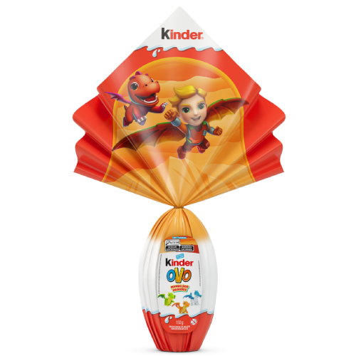 Ovo de Páscoa Kinder ao Leite Surpresa do Mundo dos Dragões 150G
