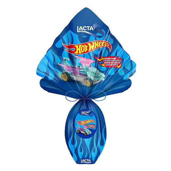 Ovo de Páscoa Lacta Hotwheels 166G