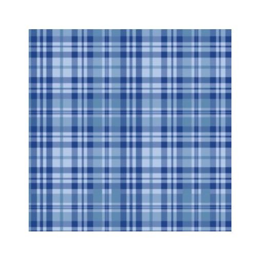 Saco Para Presente Quadriculado Azul 45X59CM