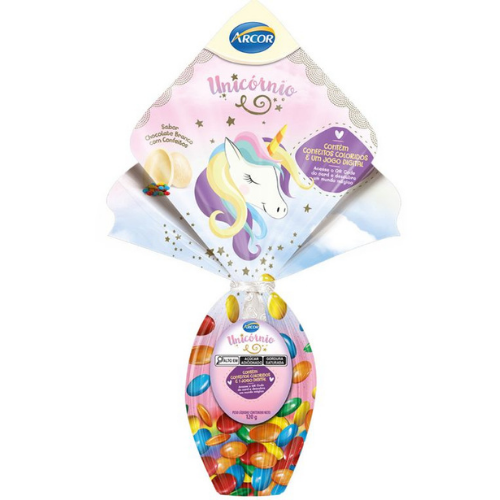 Ovo de Páscoa Arcor Unicórnio 120G