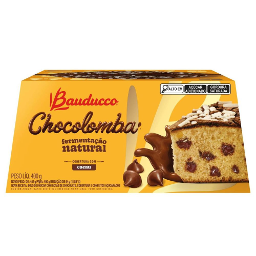 Chocolomba Gotas Bauducco - Embalagem com 400G