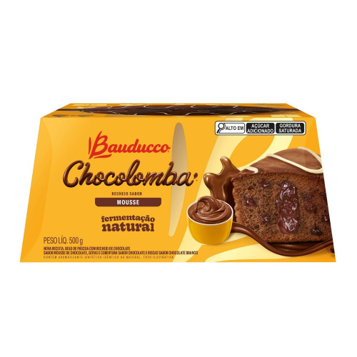 Chocolomba Mousse Bauducco - Embalagem com 500G