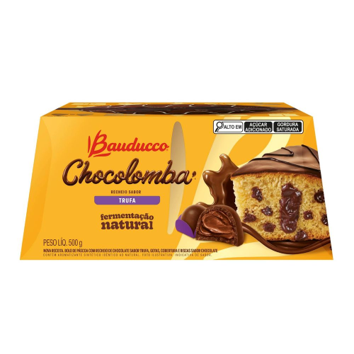 Chocolomba Trufa Bauducco - Embalagem com 500G