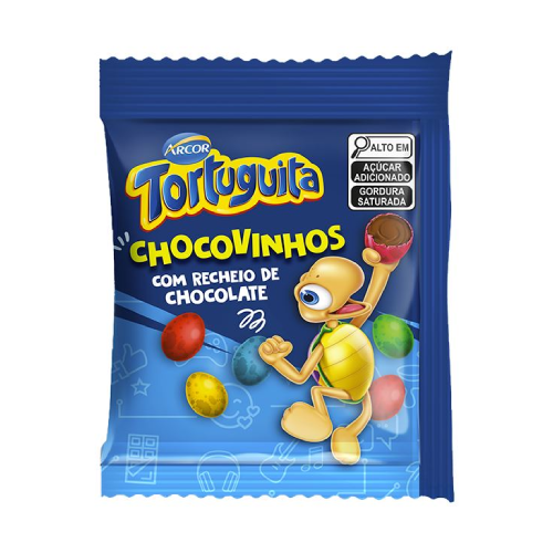 Ovinhos com Recheio de Chocolate Chocovinhos - Pacote com 50G