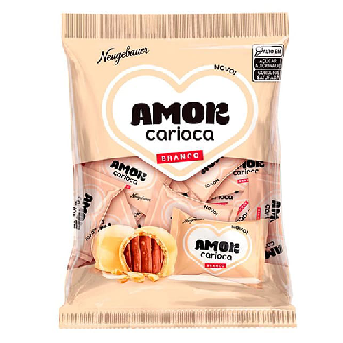 Bombom Neugebauer Amor Carioca Branco - Embalagem com 500G