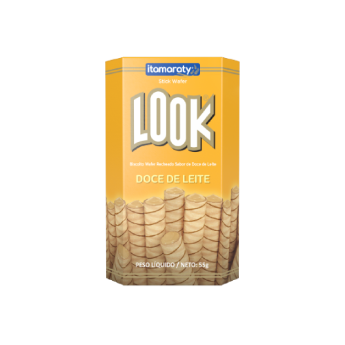 Stick Wafer Look Sabor Doce de Leite - Caixa com 55G