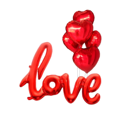 Balão Love - Kit com 6 Peças