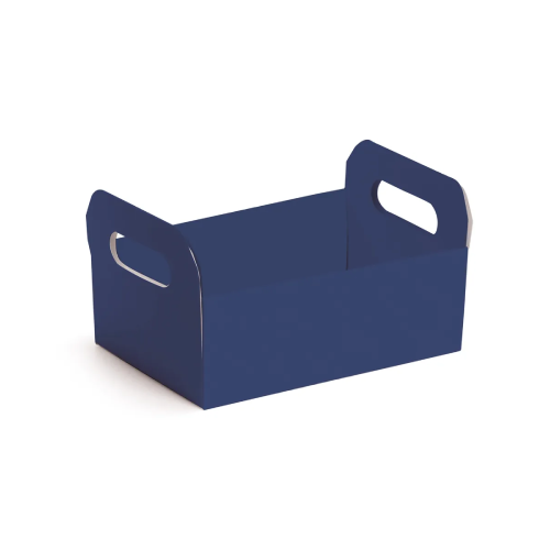 Cesta Caixote De Cartão Cobalto Azul