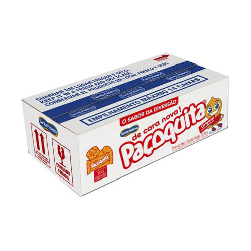 Paçoca Paçoquita Rolha Santa Helena - Caixa com 100 x 15G