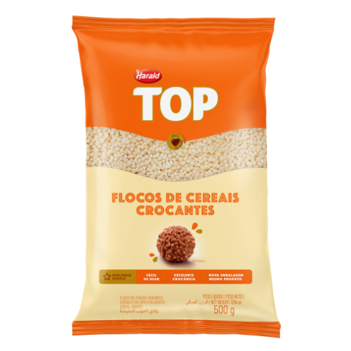 Flocos de Cereais Crocantes Top Harald - Pacote com 500G